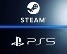 O banner com os logotipos do Steam e do PS5 é mostrado (Fonte da imagem: Steam, Sony PlayStation com edições)