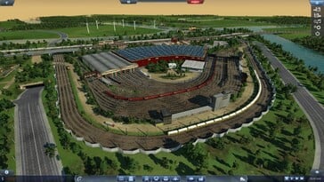 Na imagem: uma captura de tela do jogo Transport Fever.