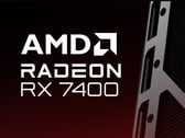 A AMD confirmou a marca de varejo da Radeon RX 7400 em vez de uma imagem real do produto. (Fonte da imagem: AMD - editado)