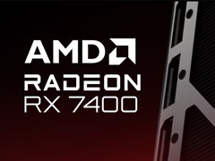 A AMD confirmou a marca de varejo da Radeon RX 7400 em vez de uma imagem real do produto. (Fonte da imagem: AMD - editado)