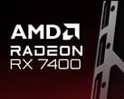 A AMD confirmou a marca de varejo da Radeon RX 7400 em vez de uma imagem real do produto. (Fonte da imagem: AMD - editado)