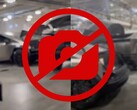 A Tesla divulgou um memorando interno proibindo qualquer fotografia do Cybertruck sob ameaça de ação disciplinar. (Fonte da imagem: randomness2646 no TikTok / Flaticons - editado)