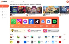 Loja de aplicativos Aptoide na Web (Fonte: Próprio)