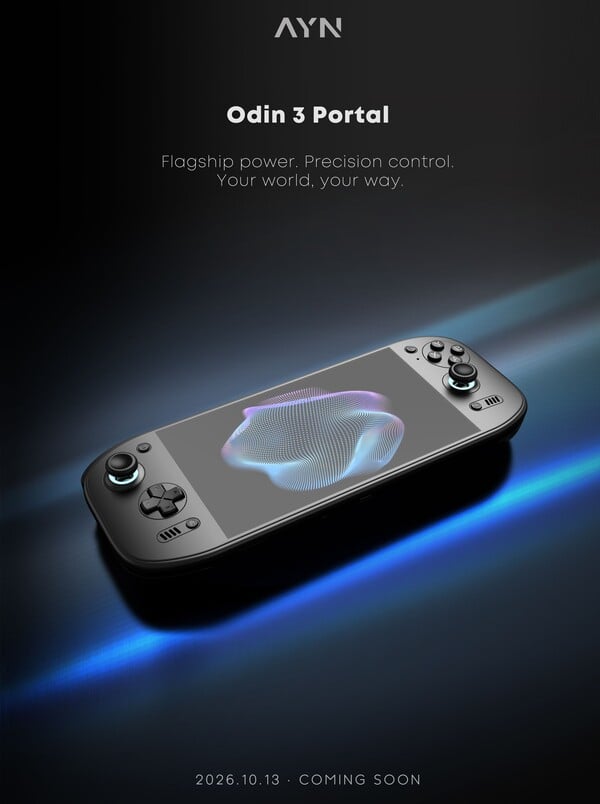 O Ayn Odin 3 Portal tem um design semelhante ao do Odin 2 Portal.