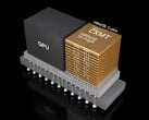 Pilha de chips HBM3E de 12 camadas