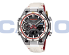 O novo Casio Edifice ECB-2300HR-1A (foto) tem um subdial semelhante a um tacômetro na posição das 9 horas. (Fonte da imagem: Casioblog)