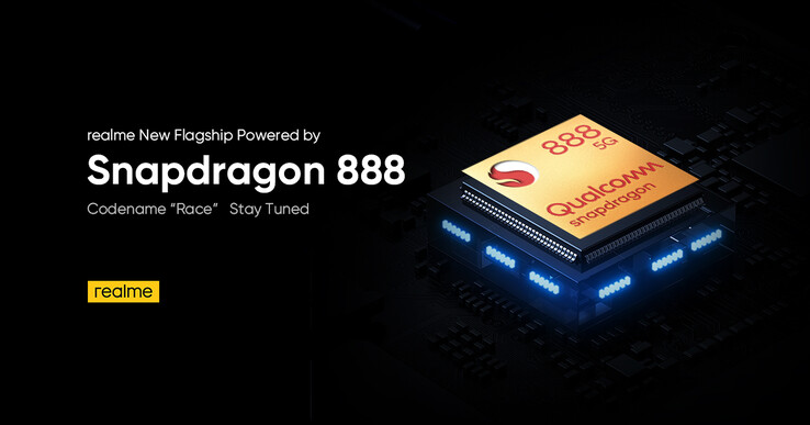 O Realme 'Race' será um dos primeiros smartphones com um Snapdragon 888 SoC. (Fonte da imagem: Realme)