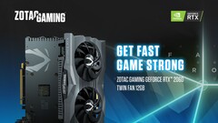 Existem alguns cartões RTX 2060 de 12 GB por aí, mas nenhum a preços razoáveis. (Fonte da imagem: ZOTAC)