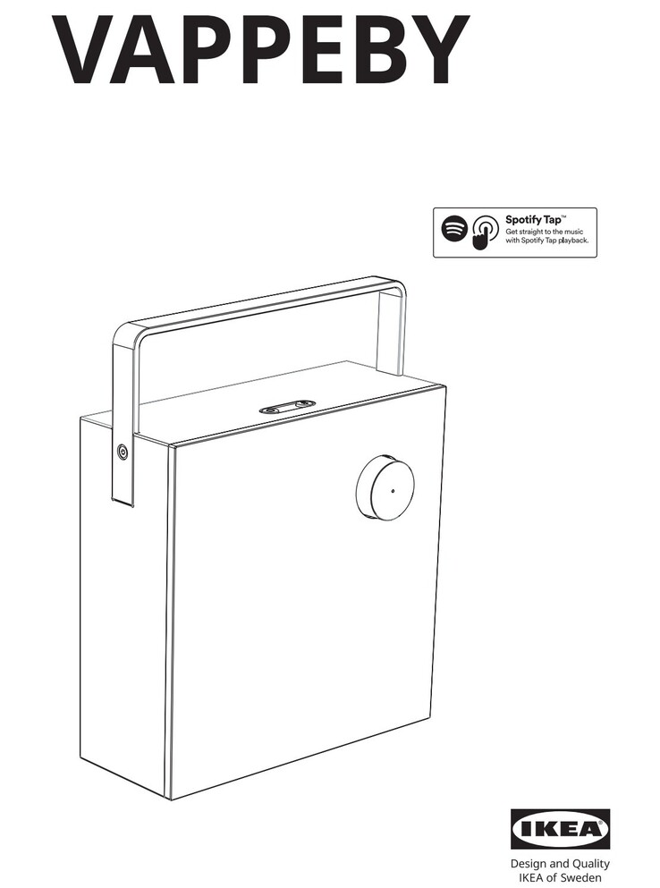 Um arquivo da FCC para o novo alto-falante quadrado VAPPEBY Bluetooth da IKEA mostra sua aparência. (Fonte da imagem: IKEA)
