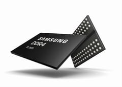 Chips de memória DDR4 da Samsung. Os preços das memórias mais antigas atingiram níveis recordes.
