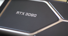 A RTX 3080 Founders Edition com sua versão 8. (Fonte de imagem: Fundição Digital)