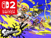 Splatoon 3 com o logotipo do Switch 2 (Fonte da imagem: Nintendo of America com edições)