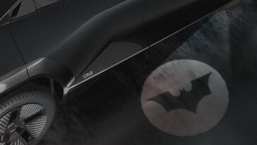 A poça do espelho retrovisor da asa do Mahindra Batman EV (Fonte da imagem: Mahindra)