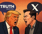 Trump e Musk agora estão difamando um ao outro em suas plataformas de redes sociais. (Fonte da imagem: AI generated)