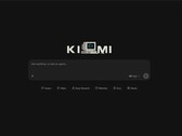 Tela inicial da interface web do Kimi com campo de entrada e logotipo do K3