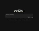 Tela inicial da interface web do Kimi com campo de entrada e logotipo do K3