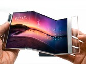 A tecnologia AMOLED flexível tripolar da Samsung Display. (Imagem: Samsung)