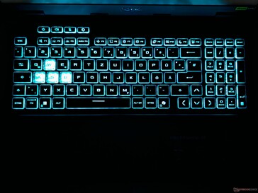 Iluminação do teclado
