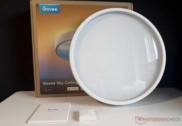 O que está incluído com o Luminário de Teto Govee Sky
