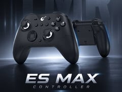 O GuliKit ES Max possui controladores assimétricos e gatilhos ajustáveis.