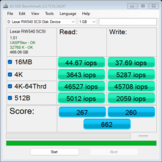 Lexar Play Pro: Valores de IOPS