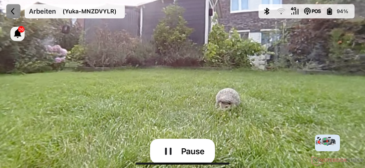Também é possível ter uma visão do jardim à distância por meio de vídeo ao vivo