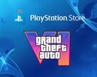 O banner da PlayStation Store com o logotipo do GTA 6 é mostrado