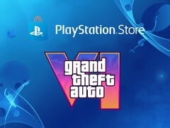 O banner da PlayStation Store com o logotipo do GTA 6 é mostrado