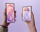 A Samsung lançou o Galaxy Z Fold8 Ultra (à esquerda) e o Galaxy Z Fold8 (à direita) no final de julho de 2026.