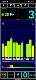 Recepção GPS ao ar livre