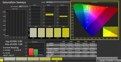 CalMAN: Saturação de cores (calibração)