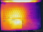 Heat development upper side (idle)