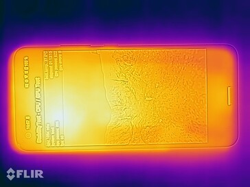 Imagem térmica - lado superior