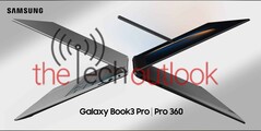 Samsung Galaxy Book 3 Pro e Galaxy Book 3 Pro 360. (Fonte da imagem: TheTechOutlook)