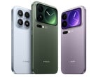 O Xiaomi 17, o Xiaomi 17 Pro e o Xiaomi 17 Pro Max. (Fonte da imagem: Xiaomi)