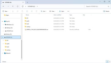 Partição 1 para a ferramenta - apenas cerca de 30 MB