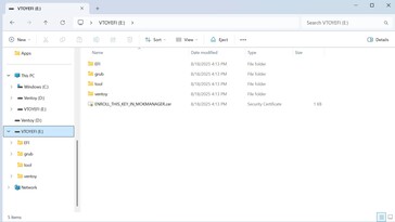 Partição 1 para a ferramenta - apenas cerca de 30 MB