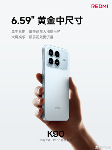 O Redmi K90 tem uma tela menor do que a do K80. (Fonte da imagem: Redmi)