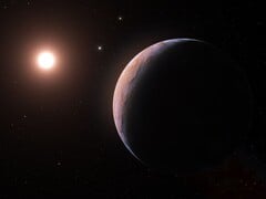 Uma impressão artística mostrando o planeta Proxima d. (Fonte da imagem: Handout / European Southern Observatory / AFP)