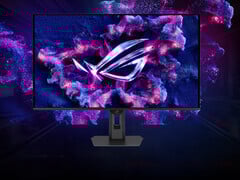 O XG32UCDS serve como uma alternativa mais barata às opções comparáveis do ROG Swift OLED da Asus. (Fonte da imagem: Asus)