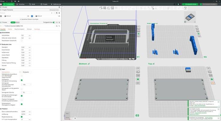 O Bambu Studio oferece muitas funções e funciona de forma estável; o envio baseado em nuvem e o monitoramento de impressão são convenientes