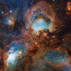 Uma imagem detalhada da Pata de Gato (Fonte da imagem: NASA, ESA, CSA e STSCI; cortada)