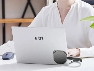 O Datamag 40Gbps pode atingir velocidades de leitura sequencial de 4.000 MB/s quando conectado a um laptop ou PC USB4 ou Thunderbolt 4. (Fonte da imagem: MSI)