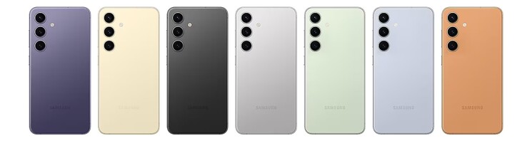 A seleção de cores do Samsung Galaxy S24