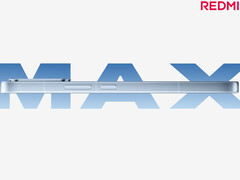 O Turbo 5 Max não parece muito diferente do Turbo 4 Pro. Na foto: uma imagem teaser do telefone mostrando uma das laterais. (Fonte da imagem: Redmi)