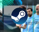 O novo jogo gratuito se torna tendência, mas recebe cerca de 20% de críticas positivas no dia do lançamento. Foto: foto da capa editada do Football Club Champions. (Fonte da imagem: Steam)