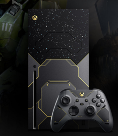 A Microsoft lançou a primeira edição limitada do console Xbox Series X e é Halo-themed. (Imagem: Microsoft)