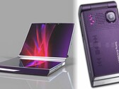 Um dispositivo compacto dobrável Sony Xperia poderia trazer de volta elementos de design de telefones como o Sony Ericsson W380. (Fonte da imagem: TechConfigurations/PhoneArena - editado)