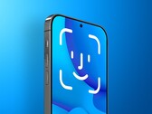 conceito de iPhone com Face ID sob a tela. (Fonte da imagem: MacRumors) 