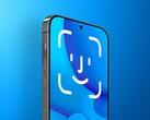 conceito de iPhone com Face ID sob a tela. (Fonte da imagem: MacRumors) 